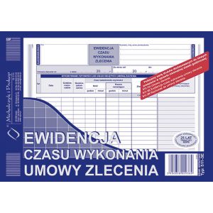 Druk MiP Ewidencja Czasu Wykonania A5/20
